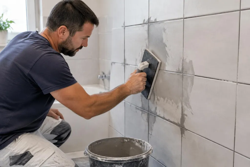 Kitbedrijf Brummen – nieuwe voegen in de badkamer